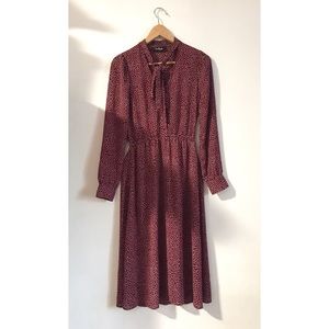 Lulu’s polka dot, red, midi dress